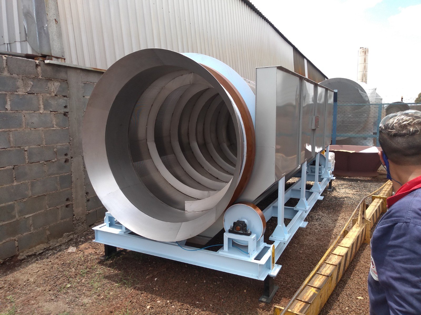 9 - PENEIRA ROTATIVA FLY ASH Ø1500 X 4000MM - DAMFI - OS 17343